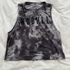 NOBULL Women's Gray Tie-Dye Muscle Tee